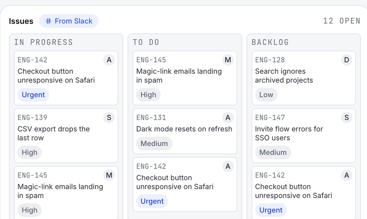 Linear Issue Manager — an app built on Something